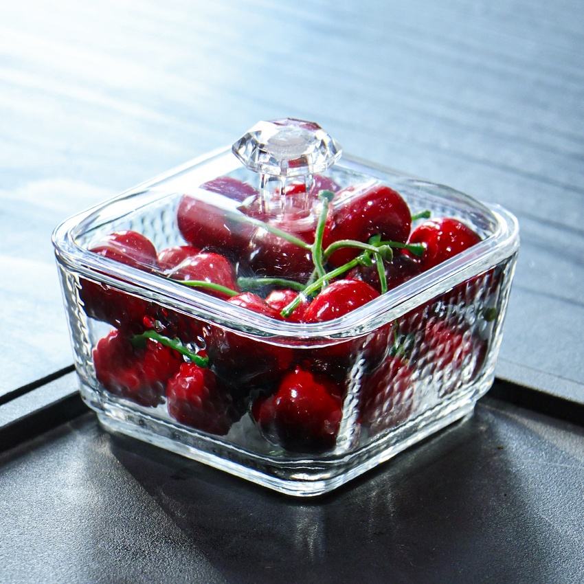 Retro-Style Glass Candy & Dried Fruit Storage Jar