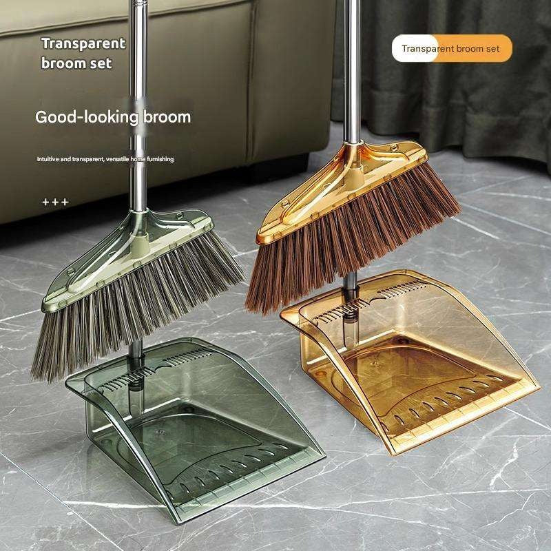 Transparent Light Luxury Acrylic Japanese Broom & Dustpan Set