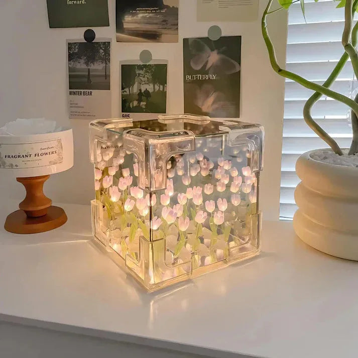 Tulip LED Night Lamp – Soft Glow Flower Table Light