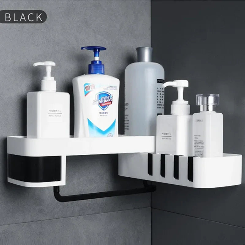 Space-Saving Corner Bathroom Shelf for Organized Storage