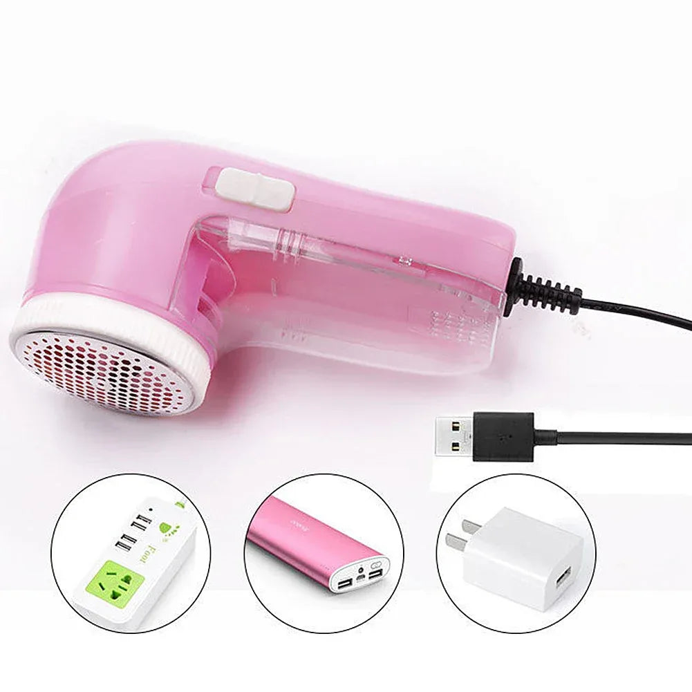 Portable USB Lint Remover – Clothes & Carpet Shaver