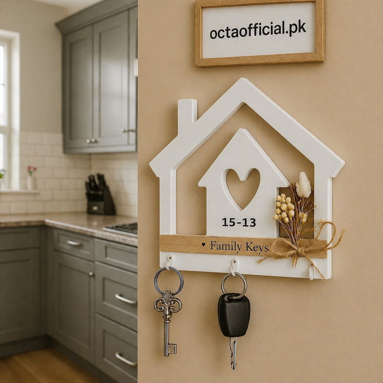 Wooden Key Holder – Stylish Home Wall Organizer