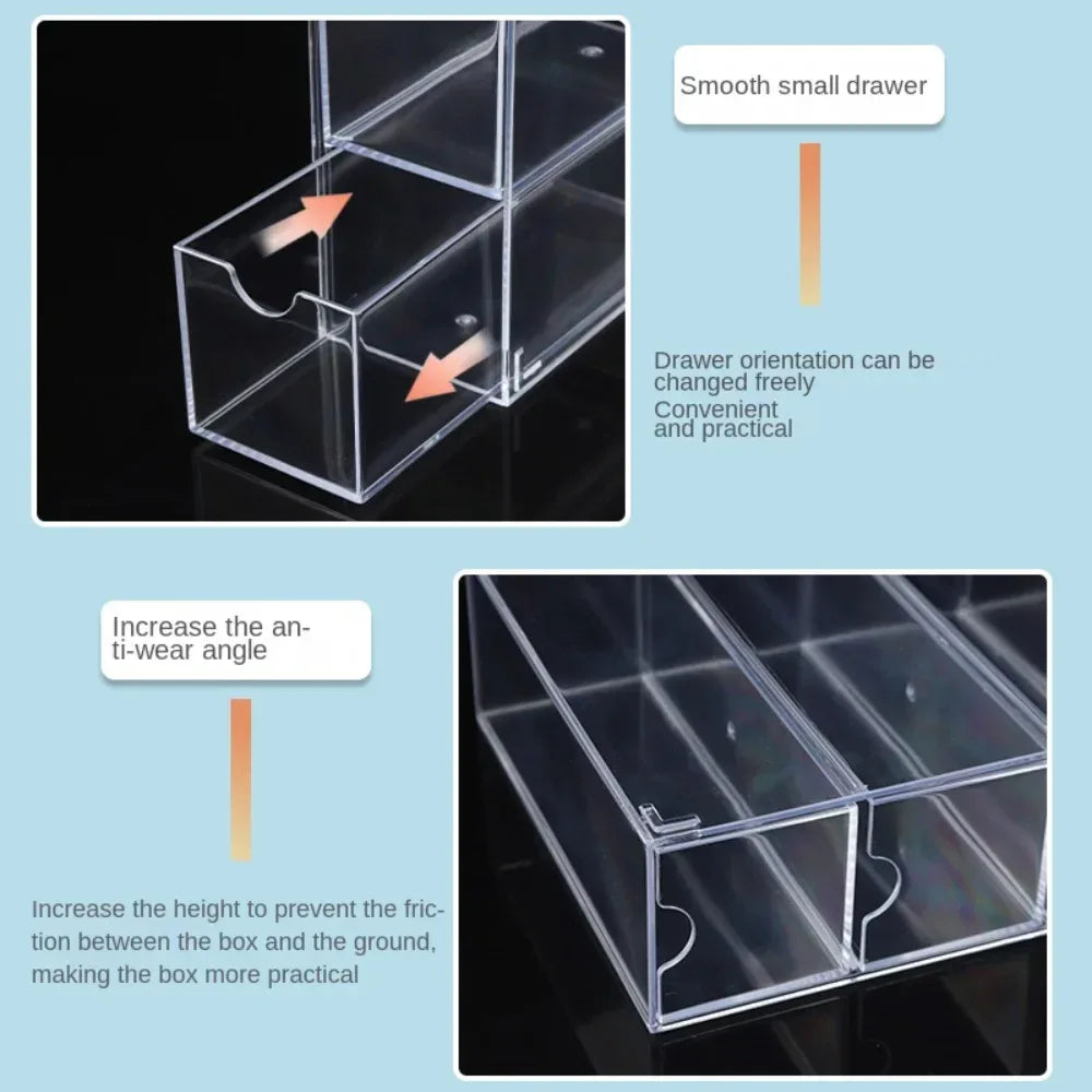 4 Layer Acrylic Sunglasses Storage Box – Transparent Organizer Case