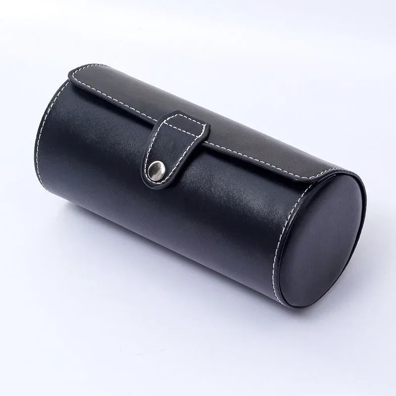 Leather Watch Organizer – 3 Slot Storage