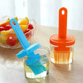 Silicone Oil Brush Bottle – Kitchen Baking & BBQ Oil Dispenser with Lid
