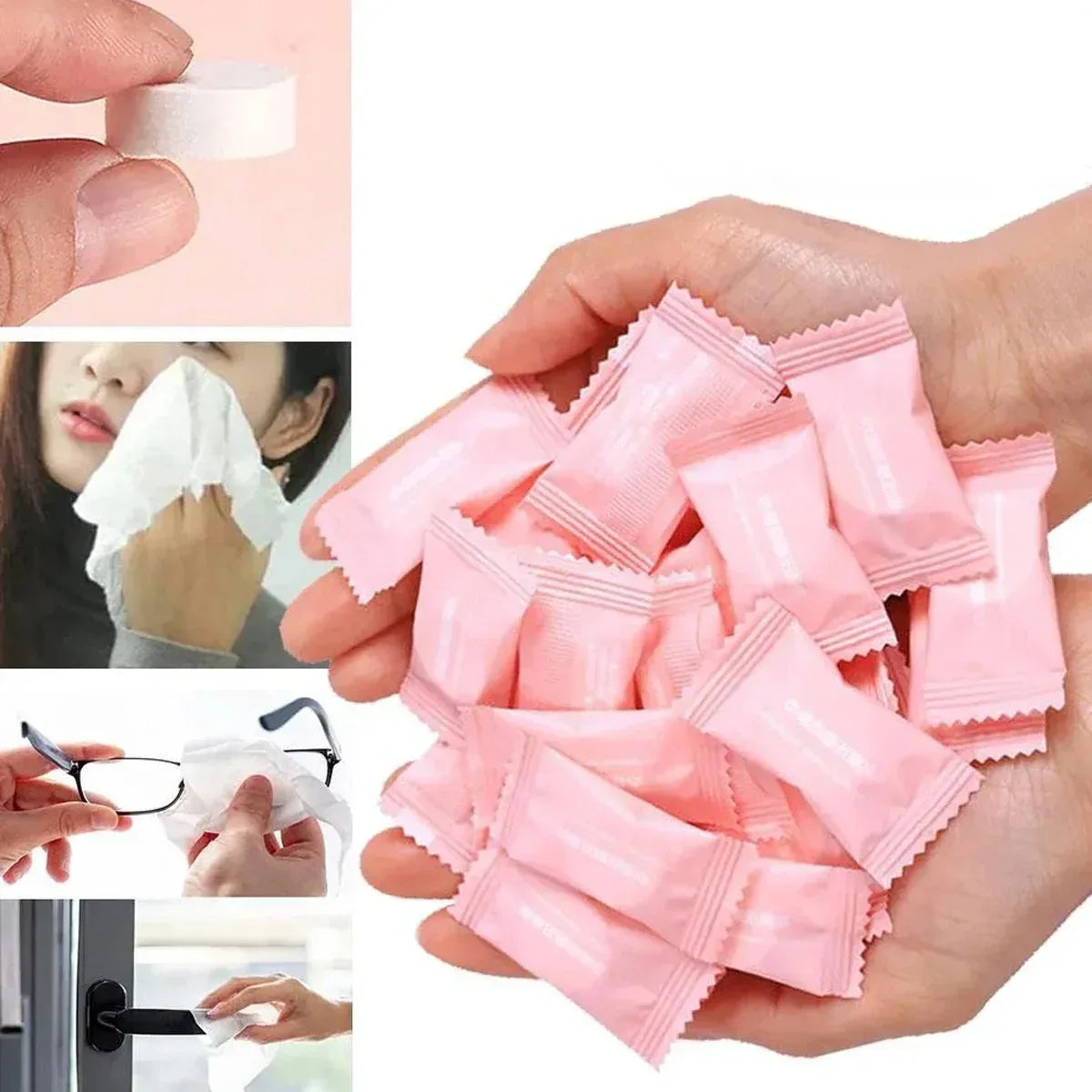 Portable Disposable Facial Care Towels – 20pcs Soft Travel Face Cloths