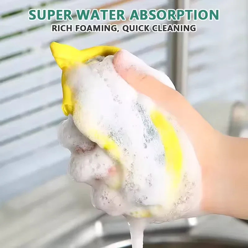 Dish Cleaning Sponges – Pack of 5 Multi-Purpose Kitchen Scrub Pads