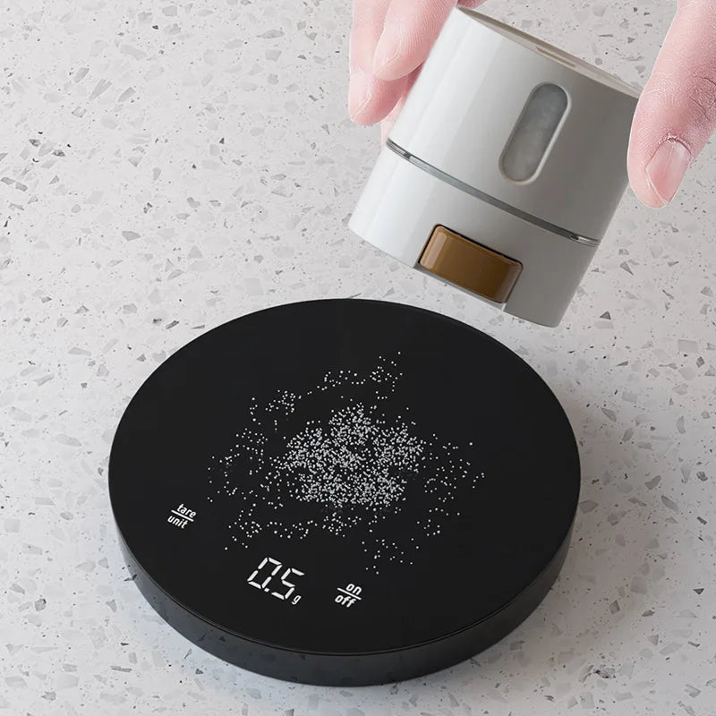Precision Push-Button Spice Dispenser – Measured Salt & Seasoning Shaker