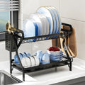 Premium 2-Tier Dish Drying Rack with Drainboard