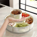 Portable Snack Tray – 360° Rotating & Spill-Proof