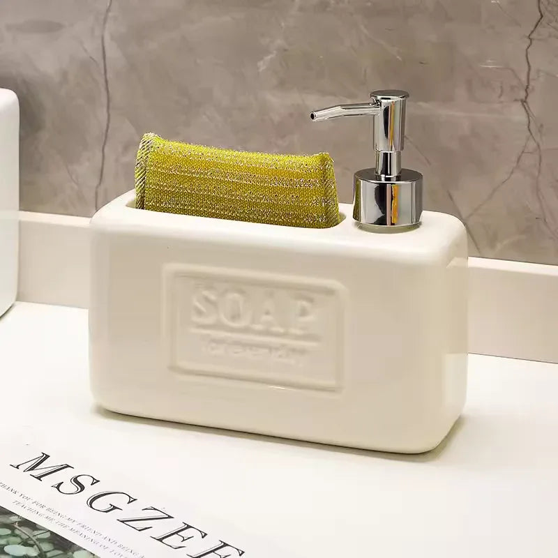 Elegant Ceramic Soap Dispenser Set for Modern Bathrooms