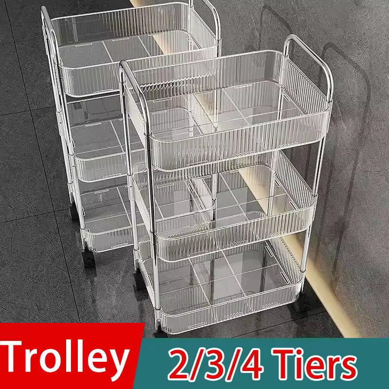 Luxury Acrylic Utility Trolley with Wheels