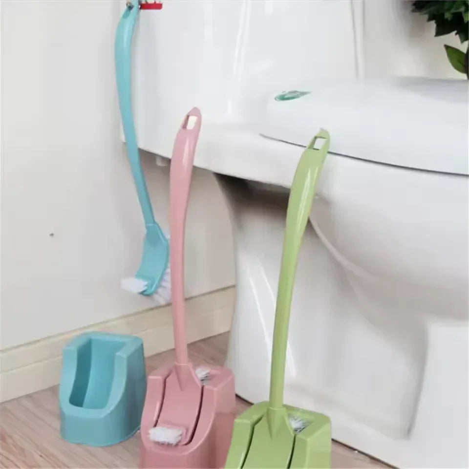 Long Handle Toilet Brush with Holder – Deep Clean Tool