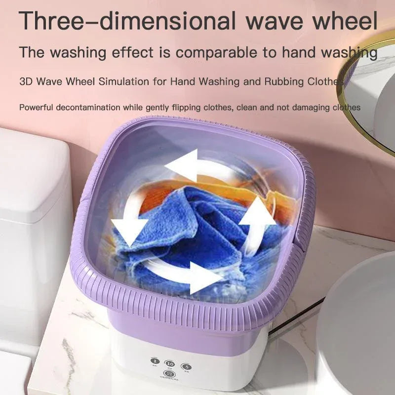 Mini Portable Baby Washing Machine – Travel Laundry Bucket