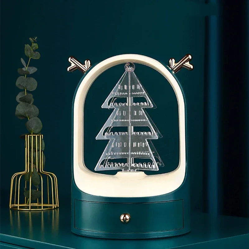 Rotating Deer Antler Jewelry Storage Organizer