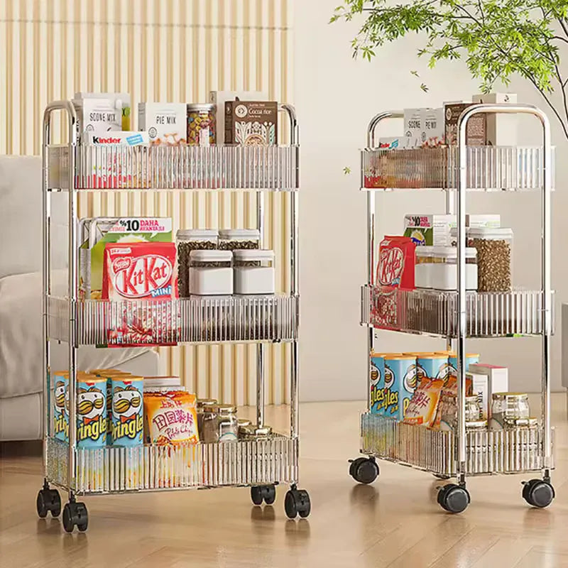 Luxury Acrylic Utility Trolley with Wheels