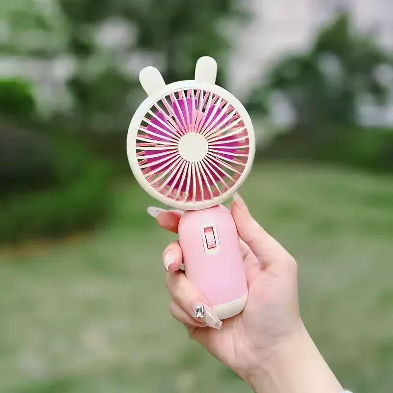 Mini Handheld Fan – Portable USB Rechargeable 3-Speed Cooling