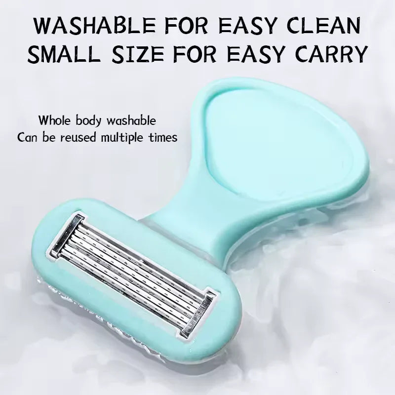 6-Blade Women’s Razor with Replaceable Heads & Travel Box