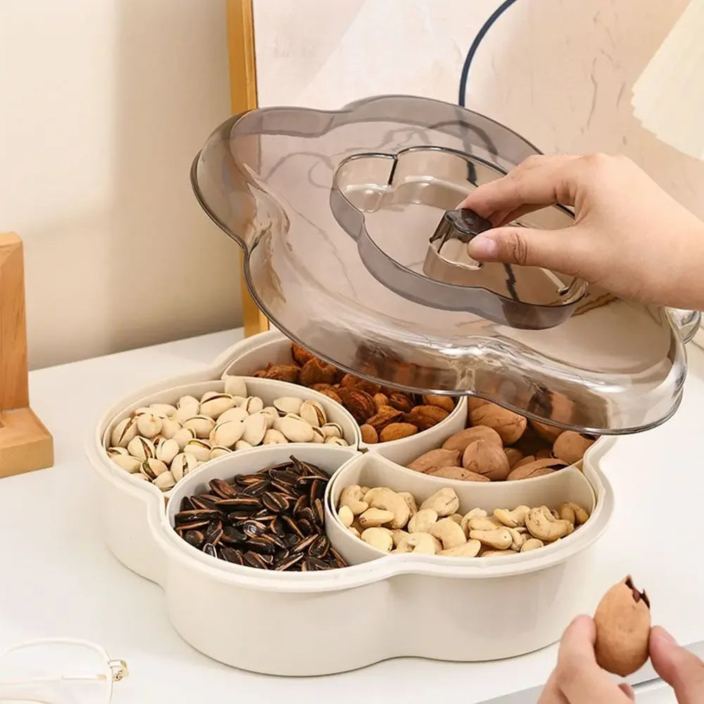 Luxury Divided Snack Serving Tray with Lids