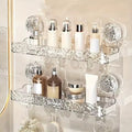 Glacier Pattern Shower Suction Cup Shelf – Bathroom Organizer