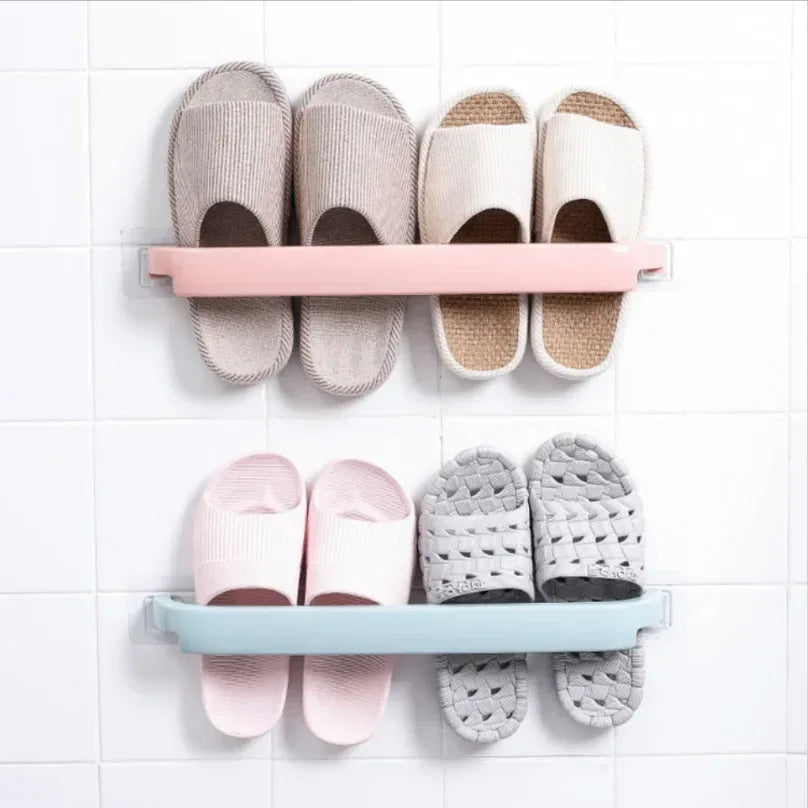 No-Drill Bathroom Towel Rack – Wall Mounted Single Rod Towel Holder (EACH)