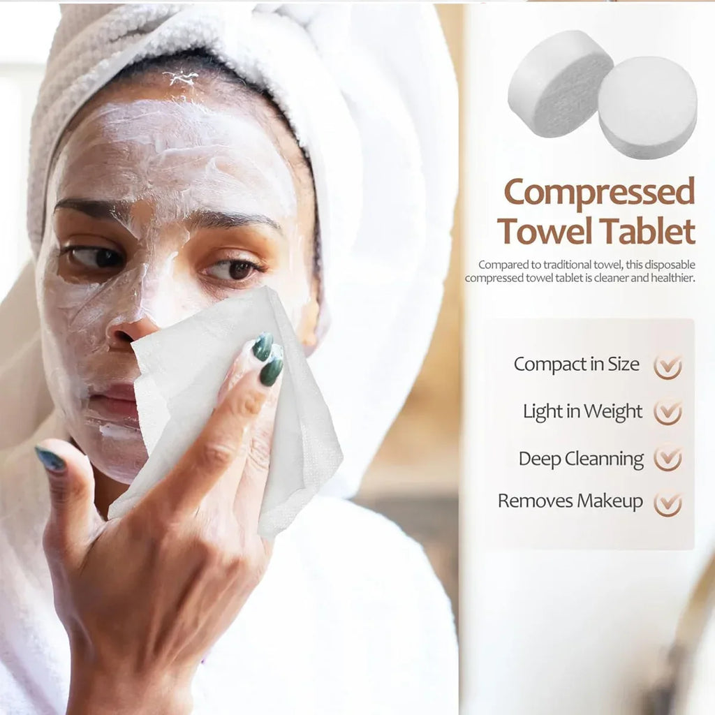 Portable Disposable Facial Care Towels – 20pcs Soft Travel Face Cloths