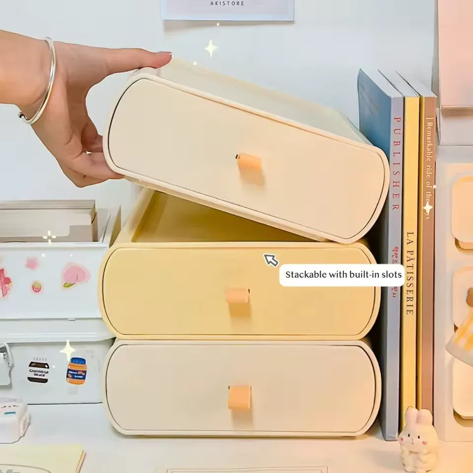 Stackable Makeup Organizer with Drawers – Vanity Storage (each Stack)