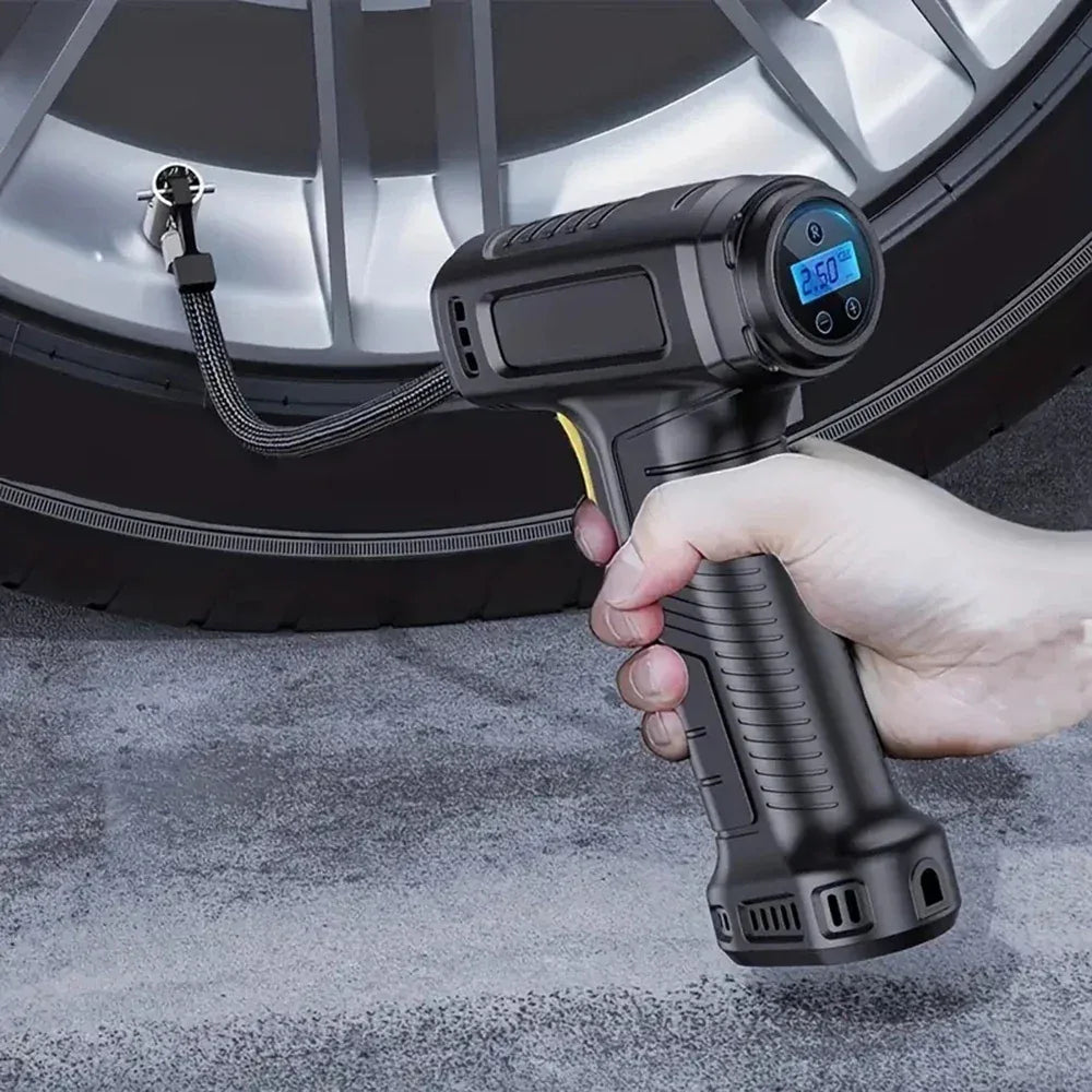 Digital Tyre Inflator with PSI Setting – Portable Air Pump