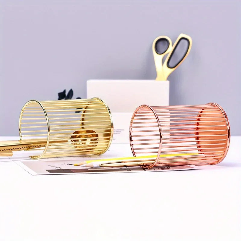 Iron Brush Holder – Wall Mounted Makeup Organizer