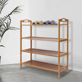 Premium 4-Layer Bamboo Shoe Rack