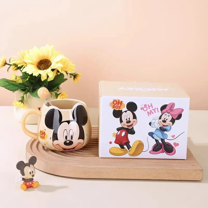 Premium Cartoon Character Mug Set – 450ml Kids Water Cups (Random Color/Each)