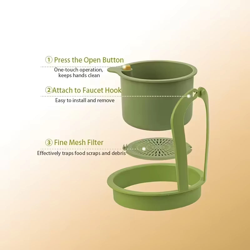 2-in-1 Adjustable Sink Drain Basket