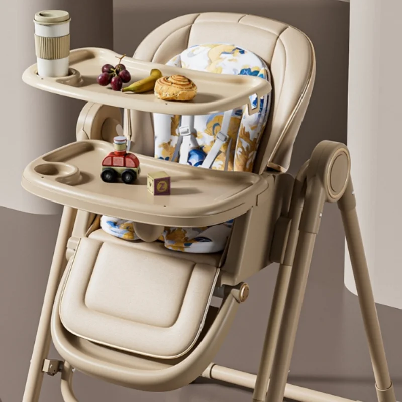Foldable Baby Dining Chair with Rocking Seat