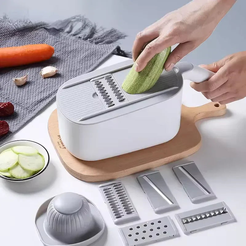 Multifunctional Vegetable Slicer – Manual Cutter & Grater