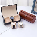 Leather Watch Organizer – 3 Slot Storage