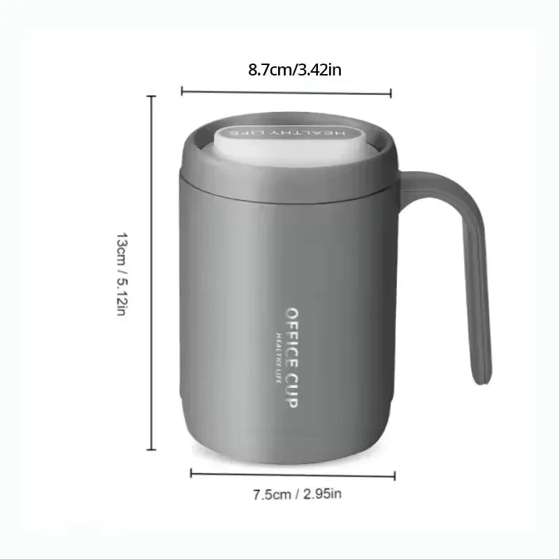 500ml Portable Coffee Cup – Creative PP Liner Travel Mug with Cover