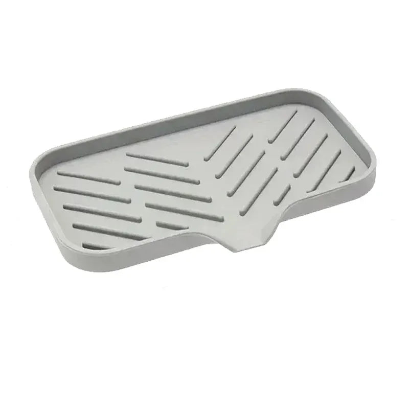 Silicone Sink Tray – Self-Draining Kitchen Sponge & Soap Holder