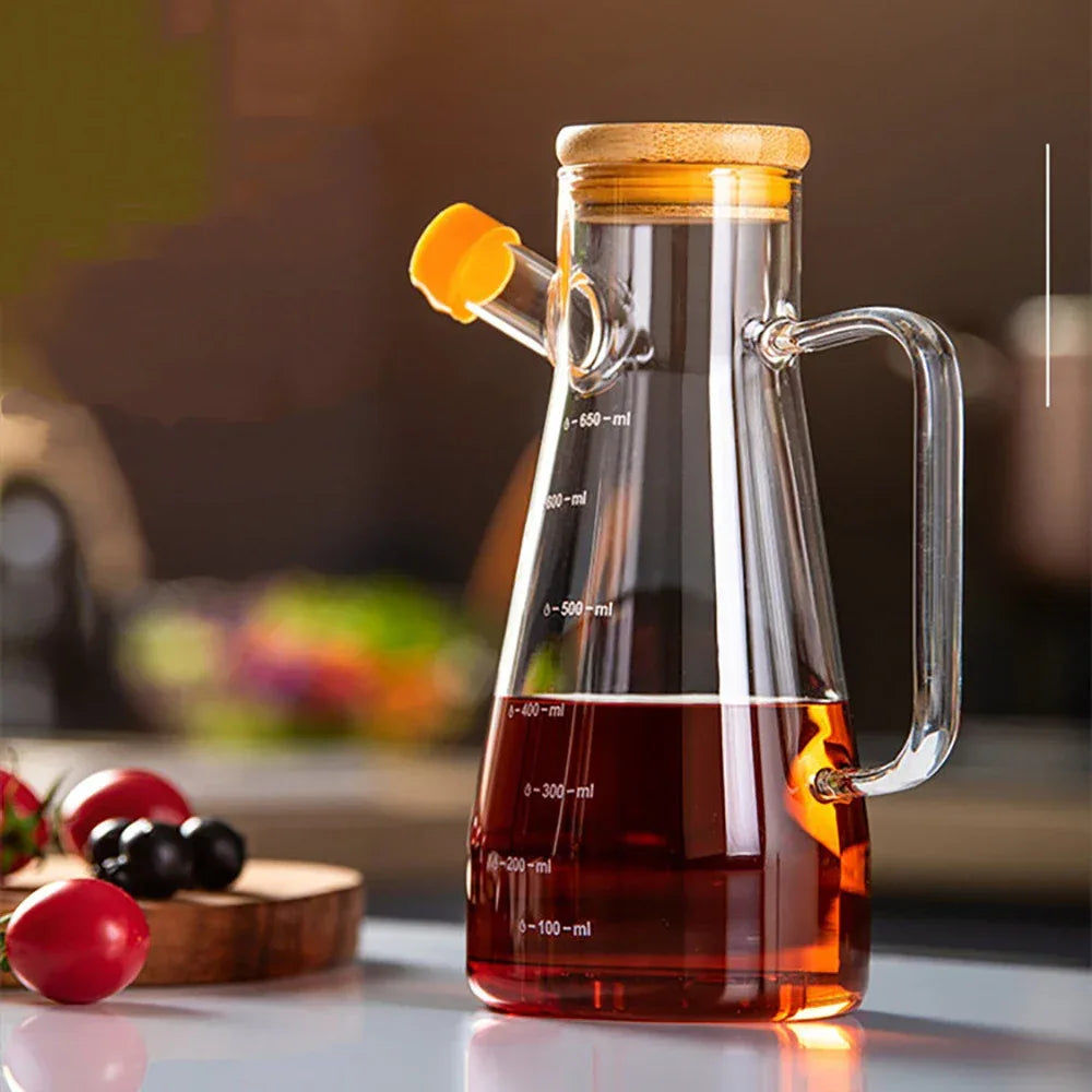 Oil Pouring Pot – Heat-Resistant Glass Seasoning Bottle