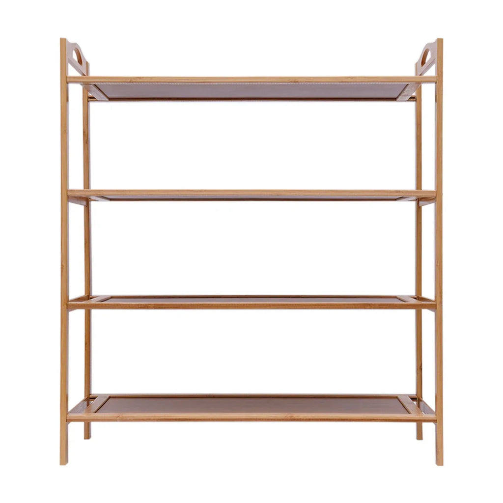 Premium 4-Layer Bamboo Shoe Rack