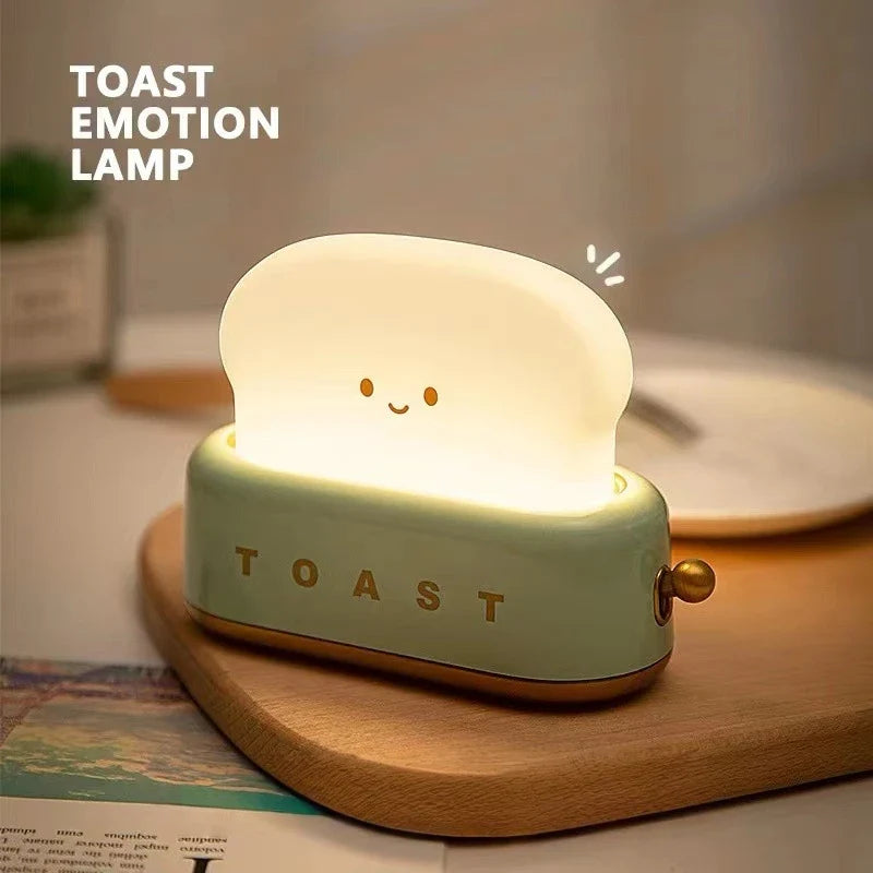 Cute Toast Night Light – Adjustable Soft Glow