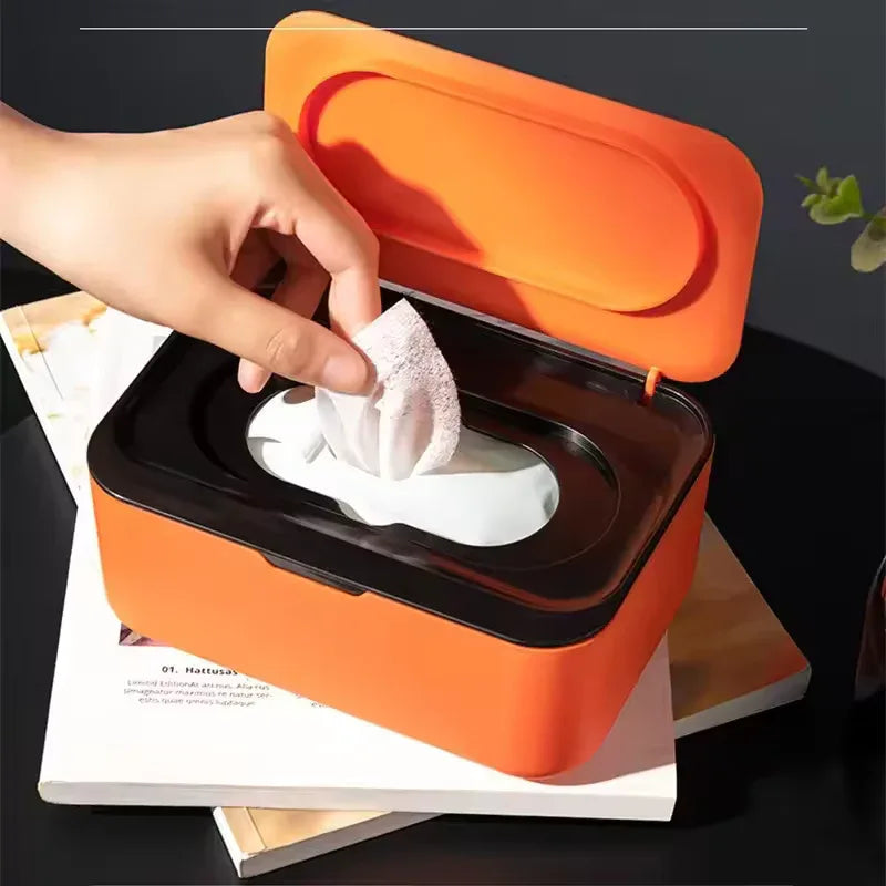Wet Wipes Dispenser with Lid – Durable Tissue Case