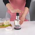 Manual Hand Press Garlic Onion Vegetable Chopper