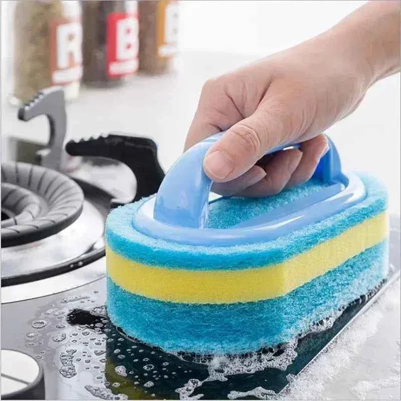 Magic Cleaning Sponge - Thickened Stain Removing Brush for Pot, Tile, Kitchen, Toilet, and Bathroom Cleaning