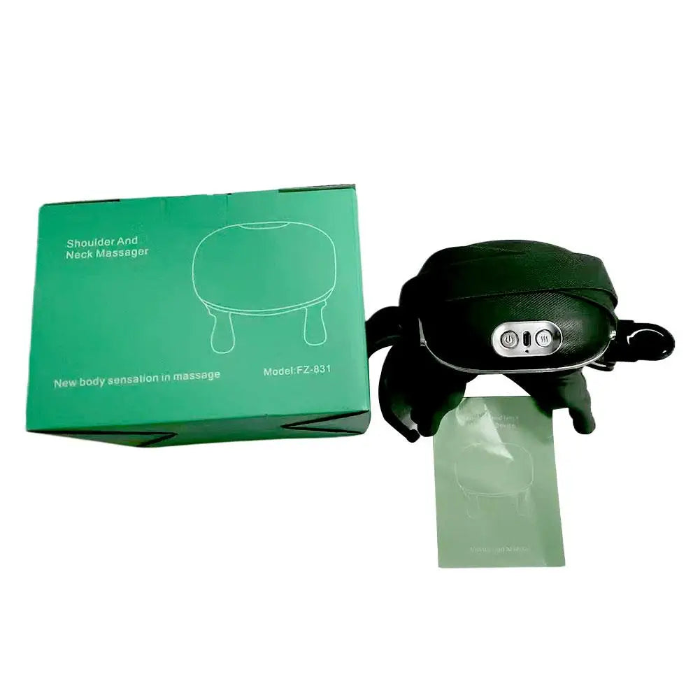 Green Master Pro Electric Neck & Shoulder Massager - Heated Muscle Relief
