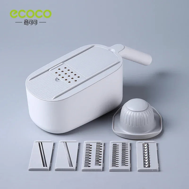Multifunctional Vegetable Slicer & Cutter with Adjustable Blades