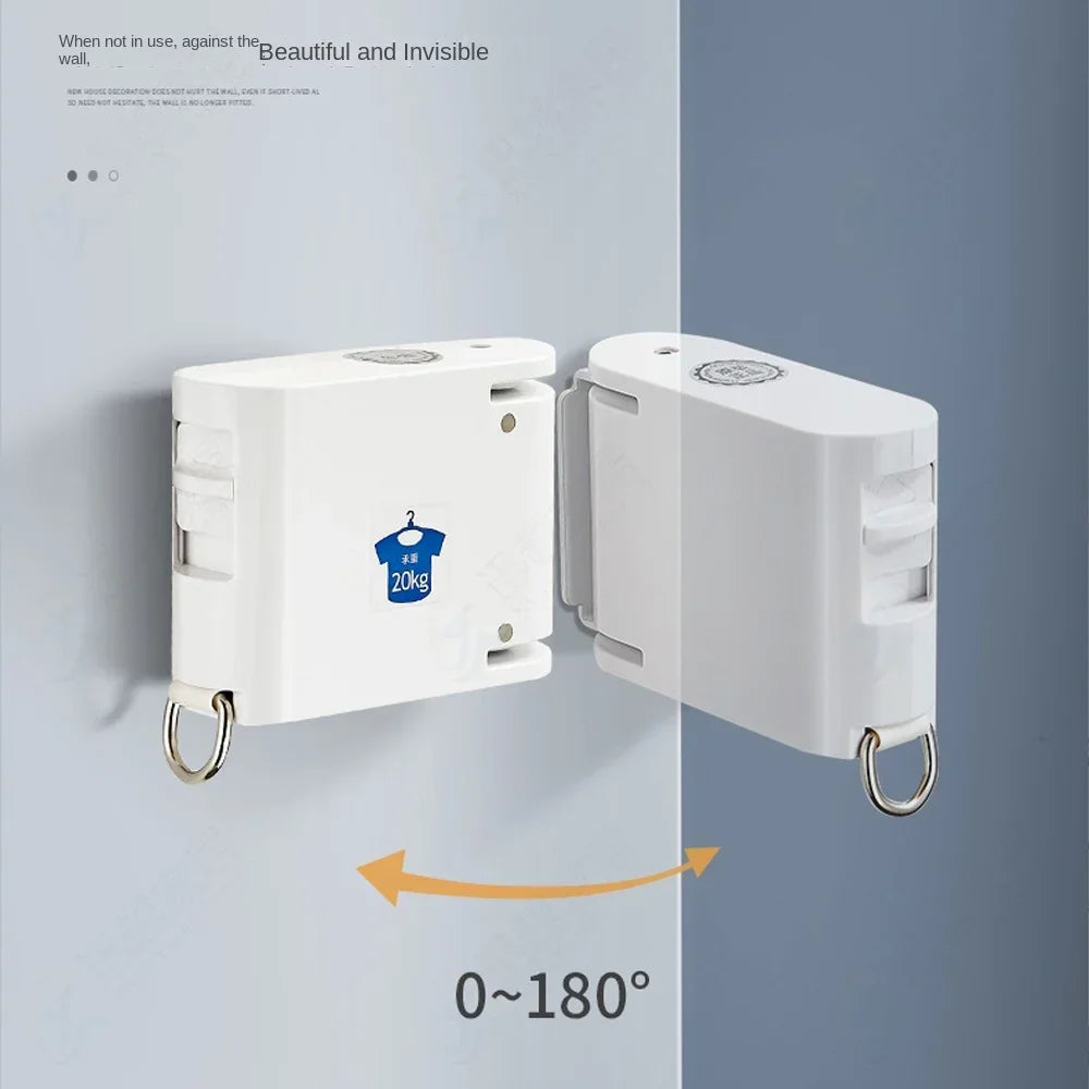 Wall-Mounted Retractable Clothes Drying Rack
