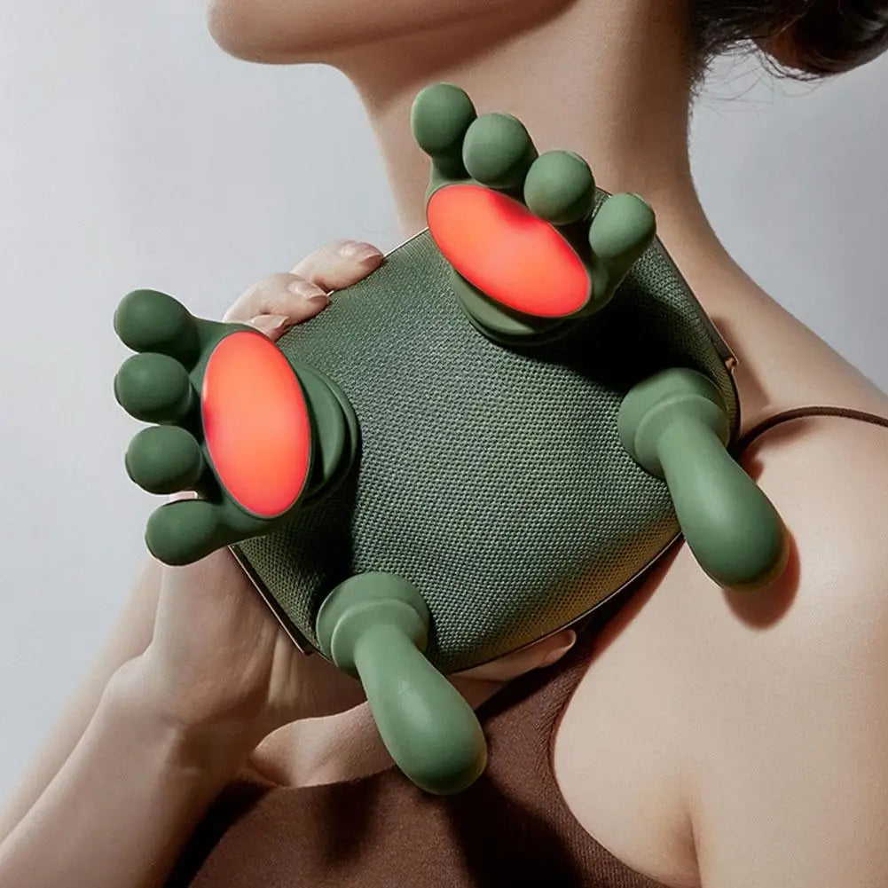 Green Master Pro Electric Neck & Shoulder Massager - Heated Muscle Relief