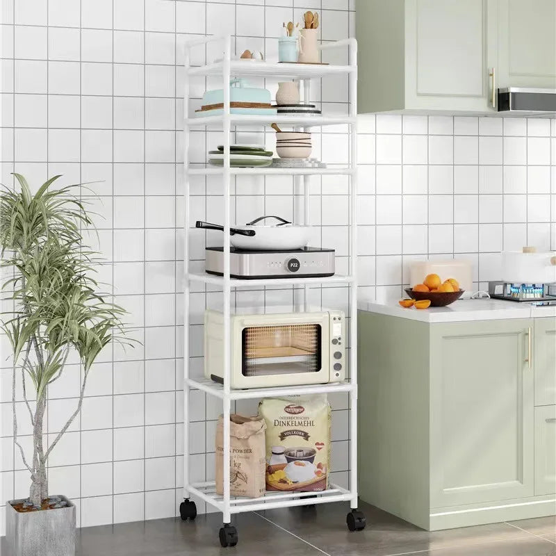 Multi-Level Kitchen Storage Rack – Floor & Wall Mounted