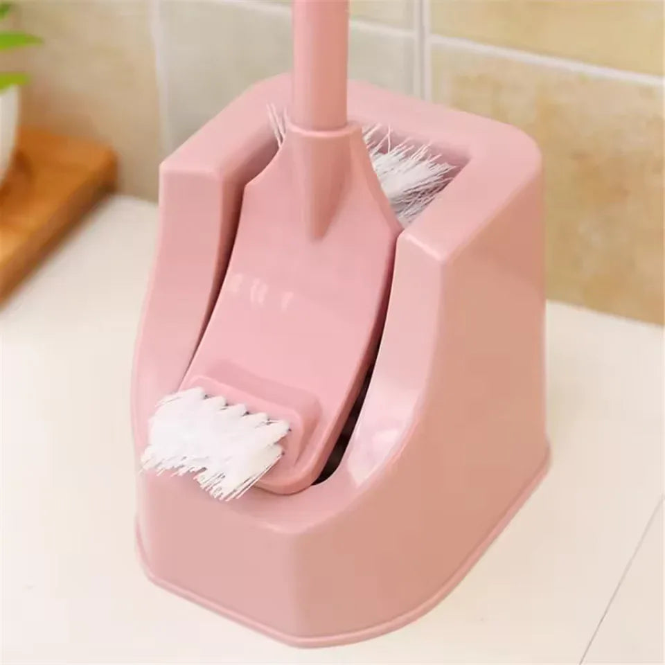 Long Handle Toilet Brush with Holder – Deep Clean Tool