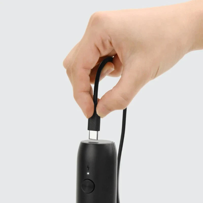 Rechargeable Electric Milk Frother - Stainless Steel Coffee Foam Maker